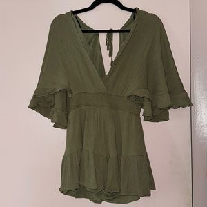 Olive Green Romper